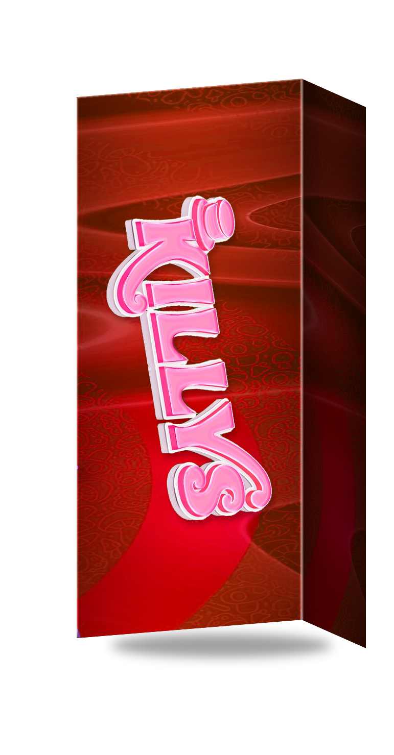 Killy's Red Strawberry Shortcake straight tuck end box